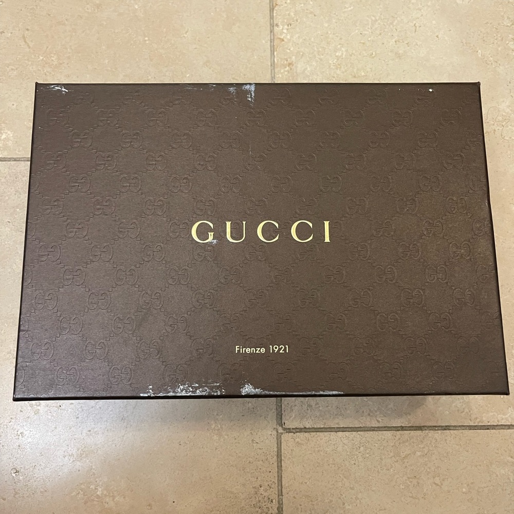 Gucci kid scamosciato nero heel - Picture 2 of 9